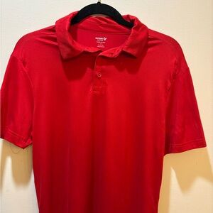 Old Navy Red Polo Shirt Vibrant Color Short Sleeves